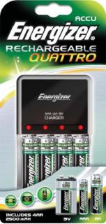 2 x AA2000, 2 x AAA850 Quattro Charger