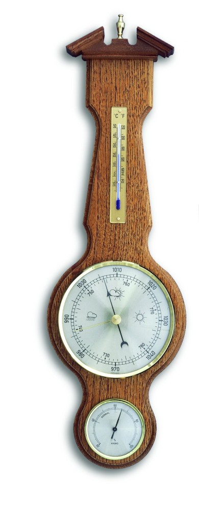 Meteostanice analogová na dřevěné podložce TFA 20.1047.01 - dub sheraton