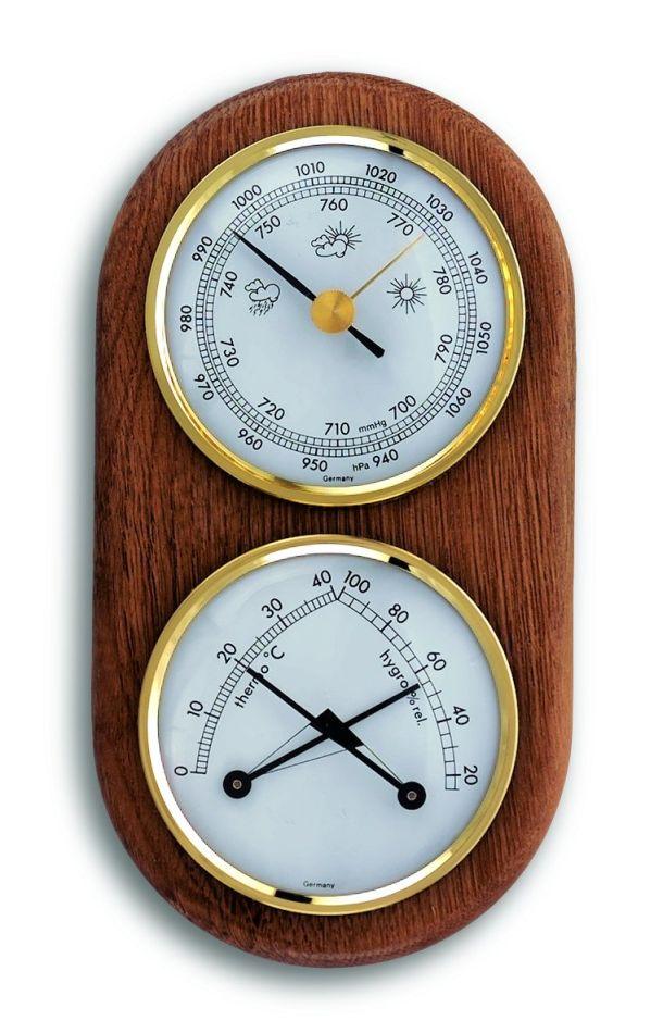 Meteostanice analogová na dřevěné podložce TFA 20.1051