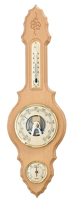 Meteostanice na podložce z masivu - buk Möller-Therm 203026