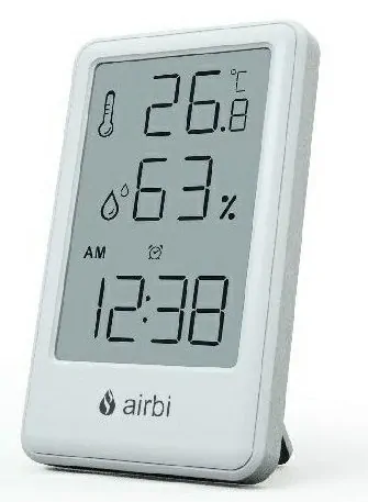 Pokojový teploměr a vlhkoměr Airbi FRAME - bílý