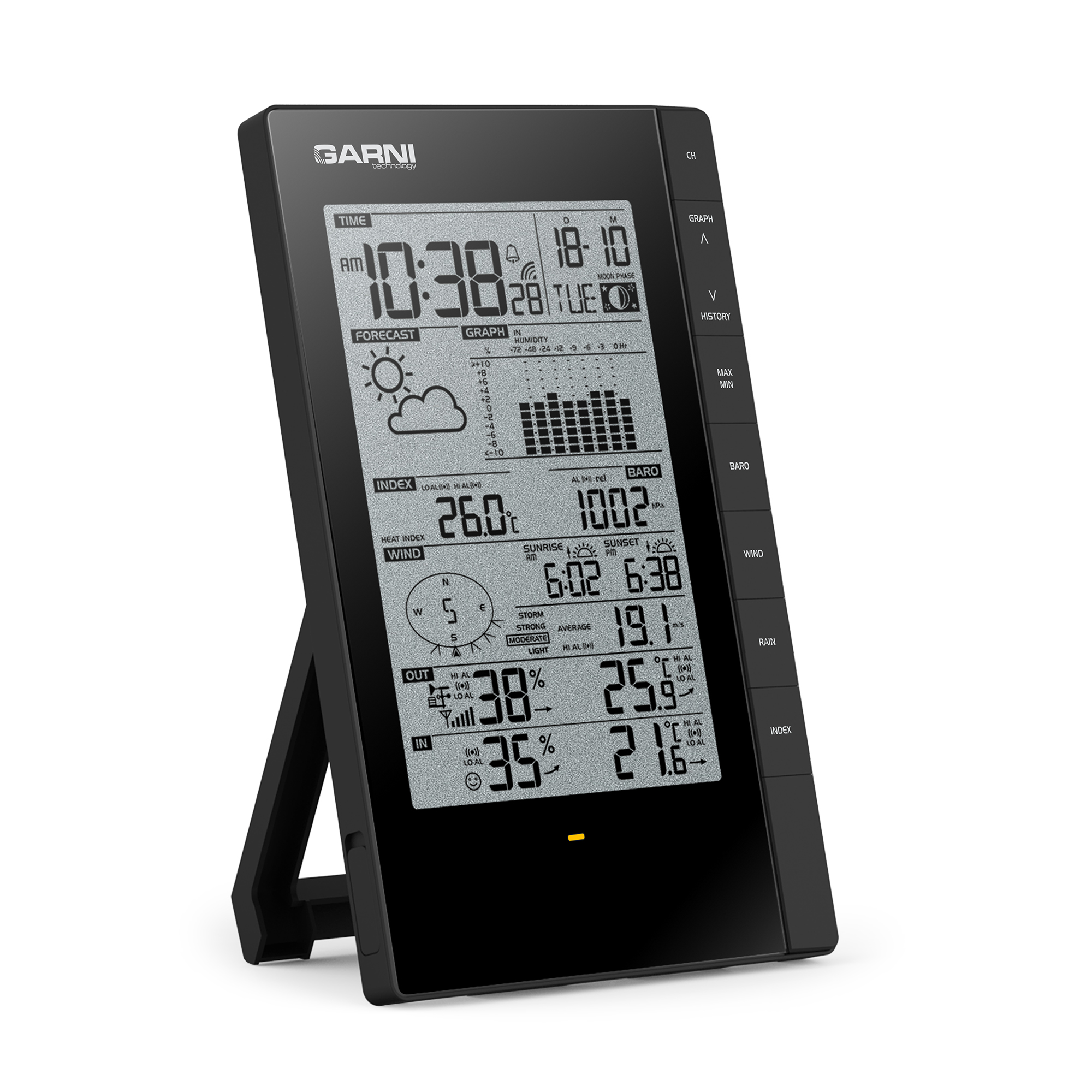 Meteostanice s připojením k PC GARNI 935PC