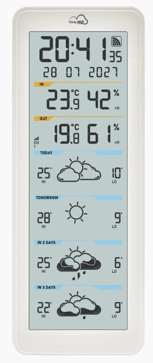 Bezdrátová WiFi meteostanice s chytrou předpovědí TFA 35.8108.02