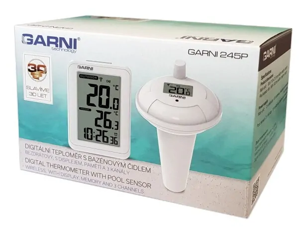 Digitální teploměr s bazénovým čidlem GARNI 245P