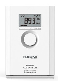 Vnitřní bezdrátové čidlo koncentrace CO2 GARNI 102Q