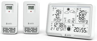 Domácí meteostanice se 2 bezdrátovými čidly Airbi DUO